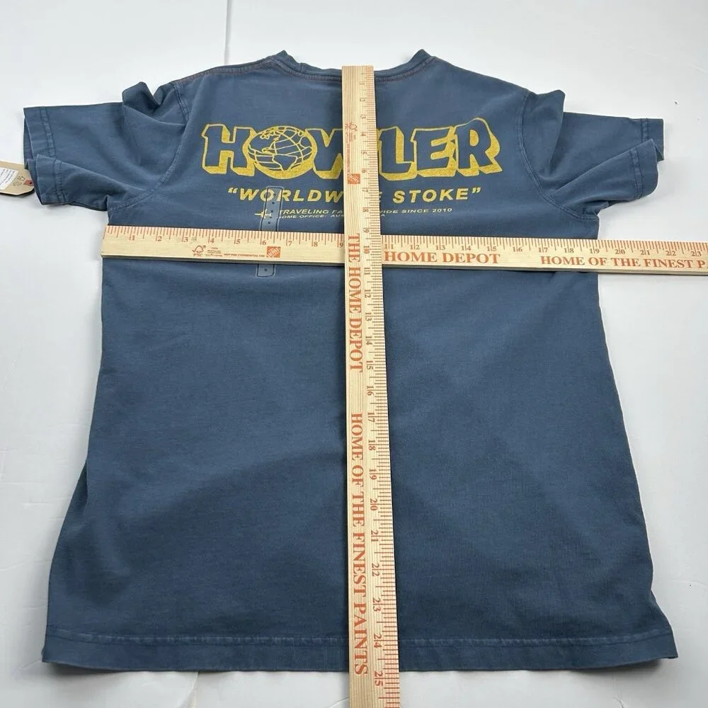 Howler Bros Cotton T Shirt Blue Worldwide Stoke Men's Small - Picture 6 of 6